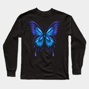 Tribal Butterfly Long Sleeve T-Shirt